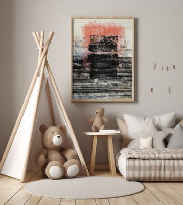 Bold Black Geometric Layers