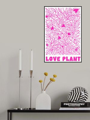 Botanical Design with Heart Shaped