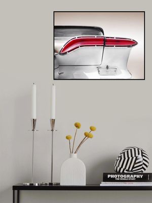US classic car 1958 taillight abstract