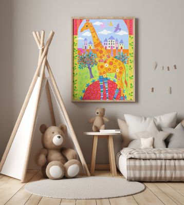 Giraffe In Leg Warmers