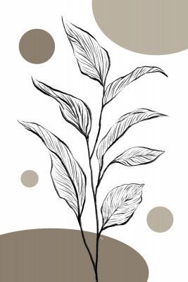 Monochrome Plant Sketch