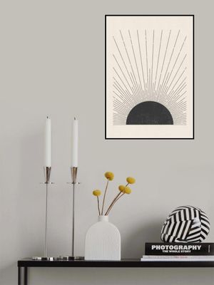 Woodblock The sun Illustration