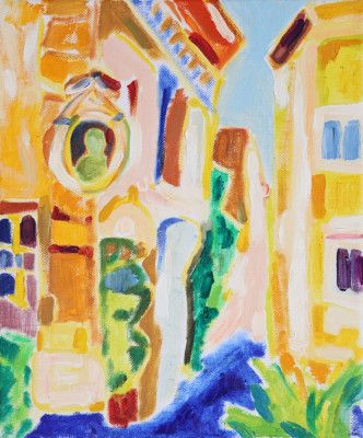 Streets of Rome no. I, Tamara Jare, oil on canvas