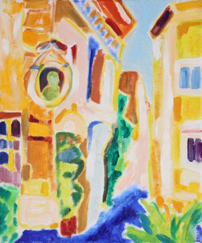 Streets of Rome no. I, Tamara Jare, oil on canvas