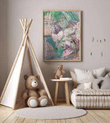 Textured Green Geode