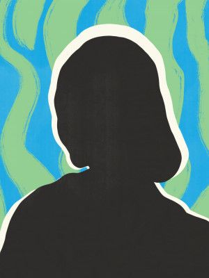 Anonymous Portrait In Cool Colors