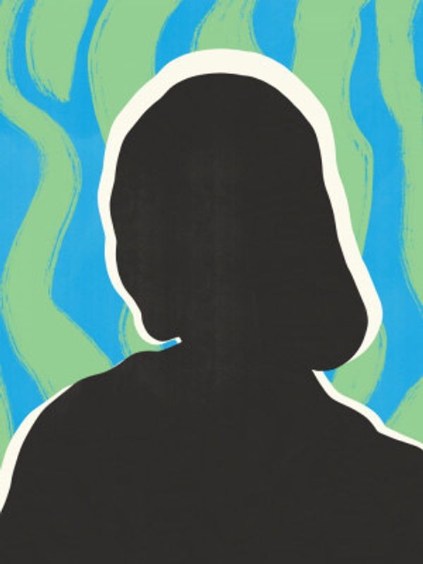 Anonymous Portrait In Cool Colors