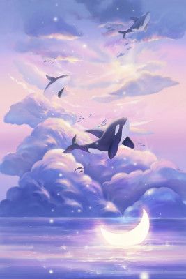Fantasy Beautiful Whale