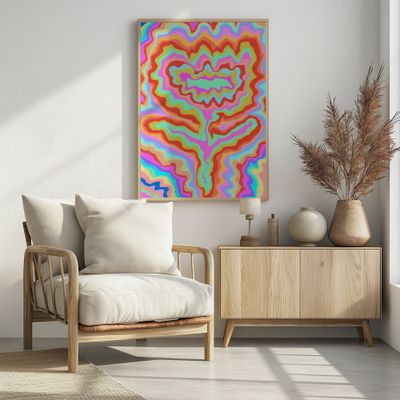 Psychedelic Flower Swirls