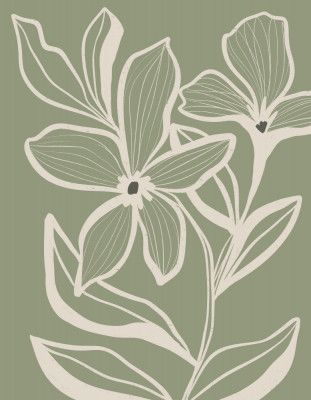 Delicate Flowers with Veins