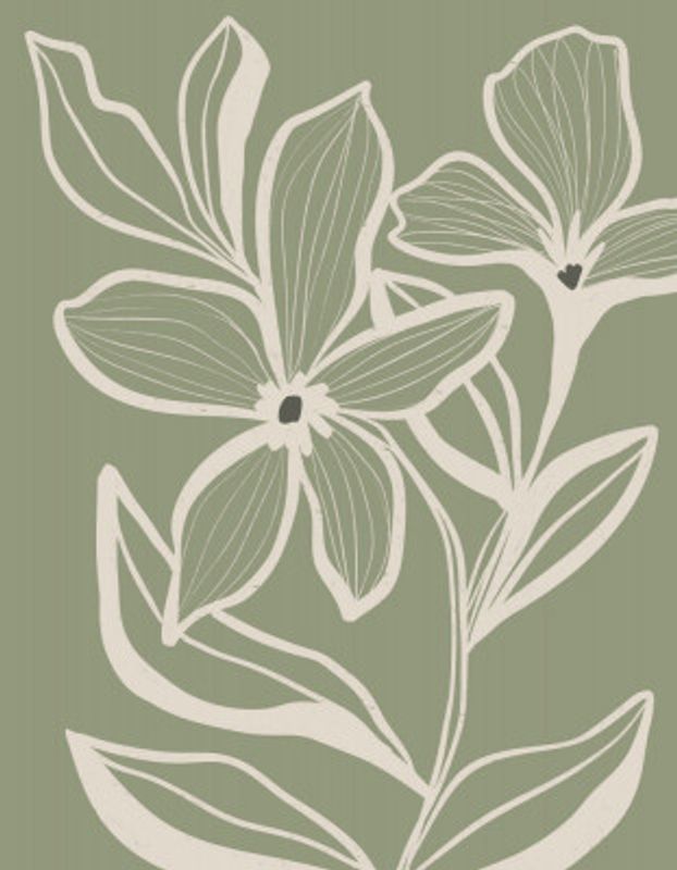 Delicate Flowers with Veins