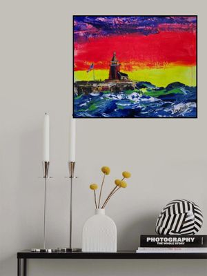 Santa Cruz Lighthouse In Sunset  2