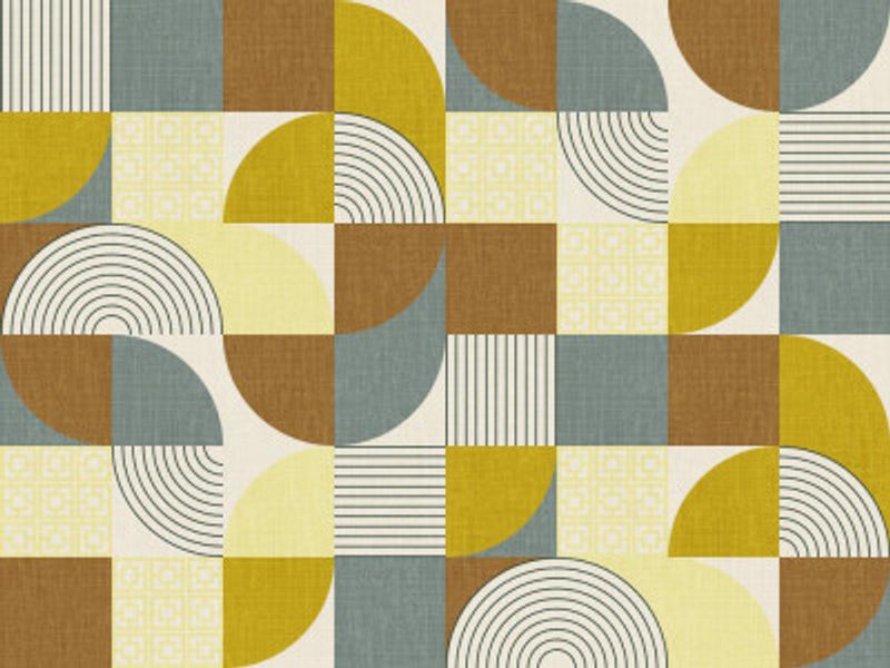 Palm Springs Desert Shapes Mustard