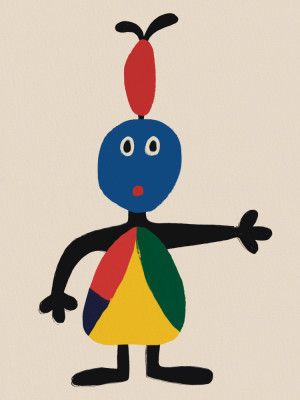 Abstract Figure With Vibrant Colors