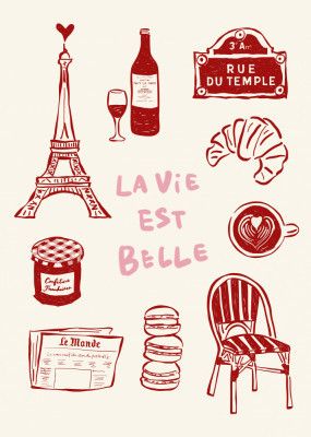 La Vie Est Belle - Paris Poster