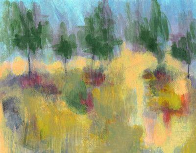 Tree Park Green Yellow