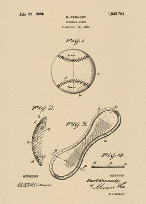 Baseball Cover Patent 1923