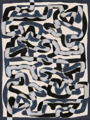 Abstract grey line deco 04