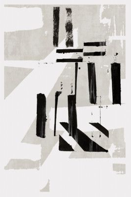 Grey &amp; Black Art Print No 1