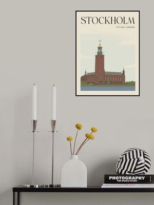 Stockholm City Hall Travel Poster