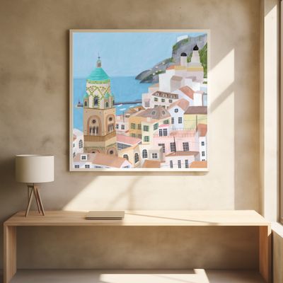 The Beautiful town of Amalfi, Italy by Artist Carla Daly