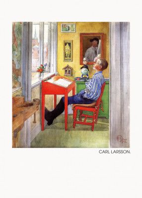 Esbjorn Doing His Homework