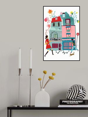 Whimsical Parisian Street Scene
