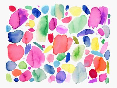 Watercolour Abstract Summer Color Joy