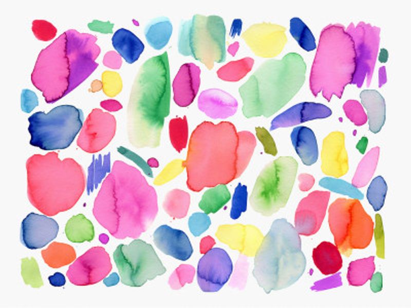 Watercolour Abstract Summer Color Joy