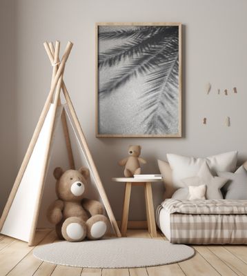 Vibrant Green Palm Leaf