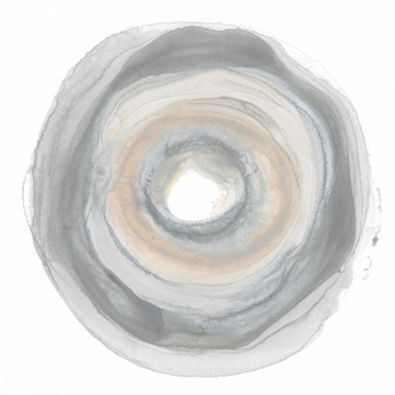 Calm Circles with Muted Gray and Beige Tones