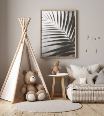 Vibrant Green Palm Leaf