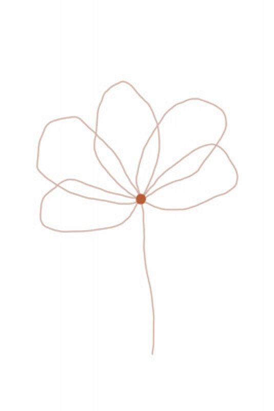 Delicate Line Flower