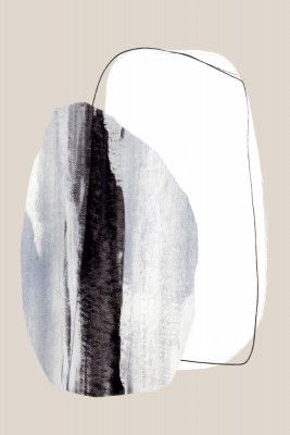 Organic Shapes With Textured Brushstrokes