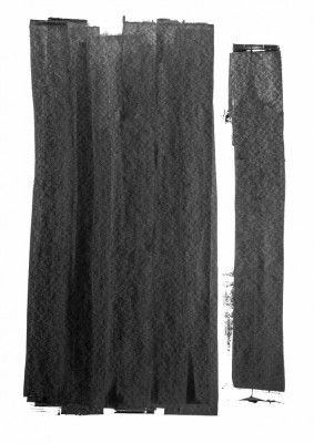 Vertical Black Brush Strokes