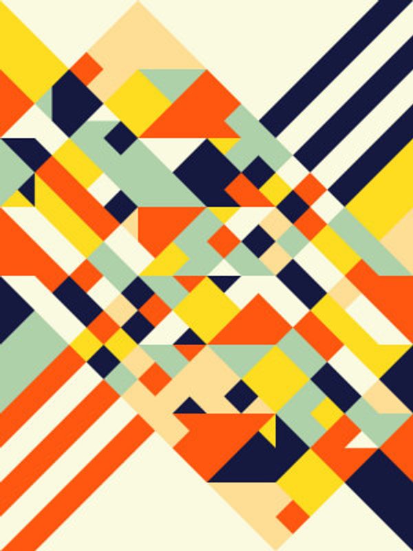 Vibrant Angular Shapes