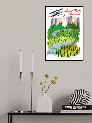 Angel Falls Venezuela Travel Poster