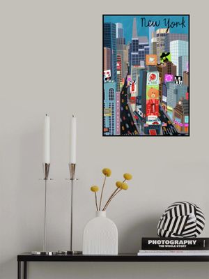 Times Square, New York Illustration by Artist Carla Daly