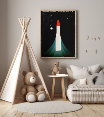 Black Arrow Space Art