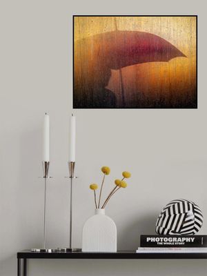 Metallic Wall in rain