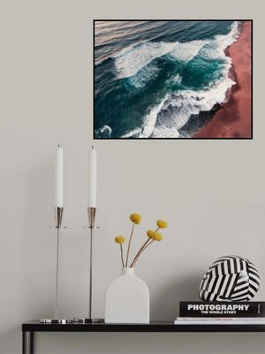 Breathtaking Aerial View Of Ocean Waves