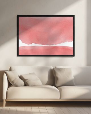 Minimal Pink Abstract 04 Landscape