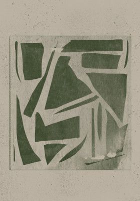 Green Geometric Maze