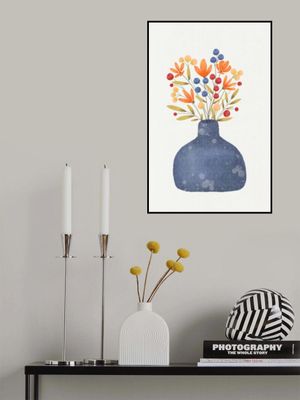 Petals in Blue Vase