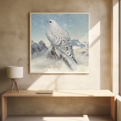 Greenland Falcon   Snowy White