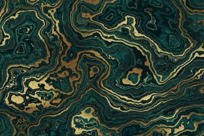 250406b Teal and Gold Marble Texture Ii