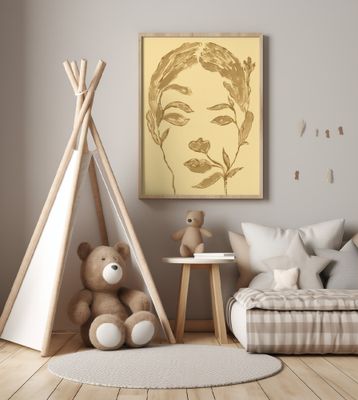 Woman's Face Interwoven