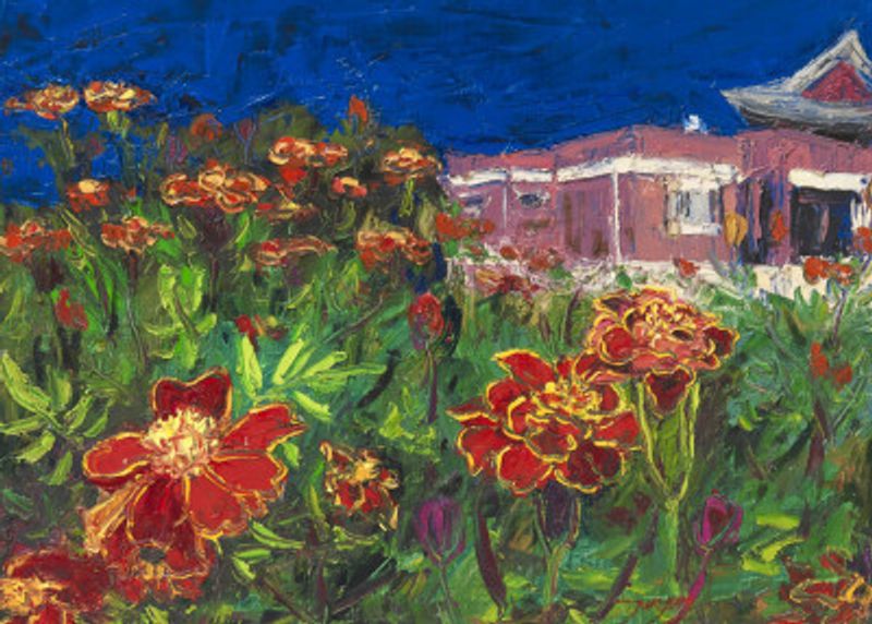 Marigold Oil On Canvas