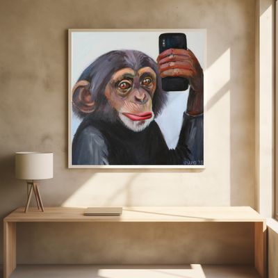 Chimp's Selfie Moment