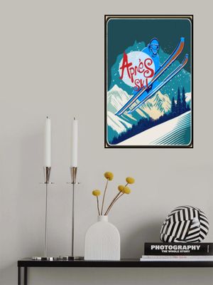 Winter Tourism: Vintage Ski Apres Ski Poster